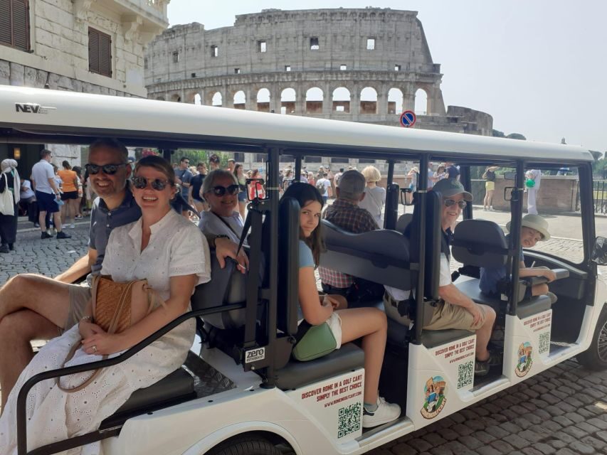Rome: 7 Hour Full City Tour in Golf Cart with Catacombs - Piazza Navona, Aventine Hill, and the Rome-At-Your-Speed Feeling