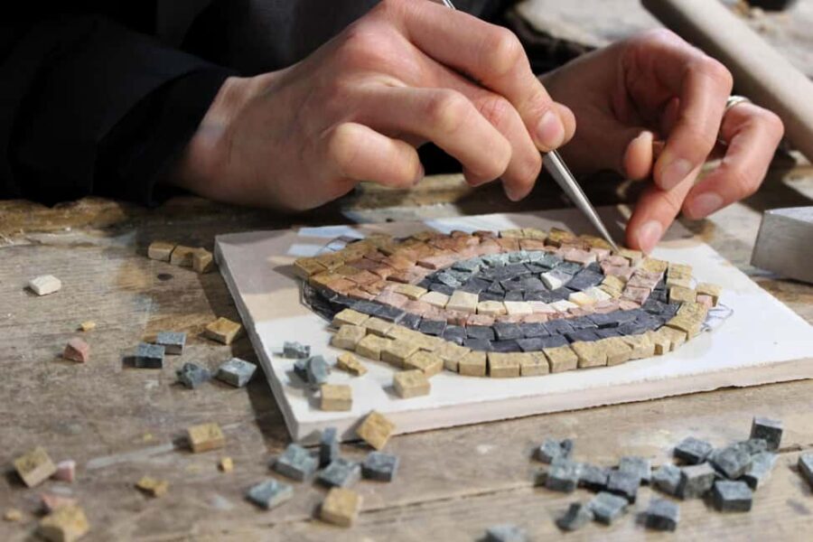 Rome: Ancient Mosaic Making Workshop - The neighborhood and timing: near the Colosseum, but a break from crowds