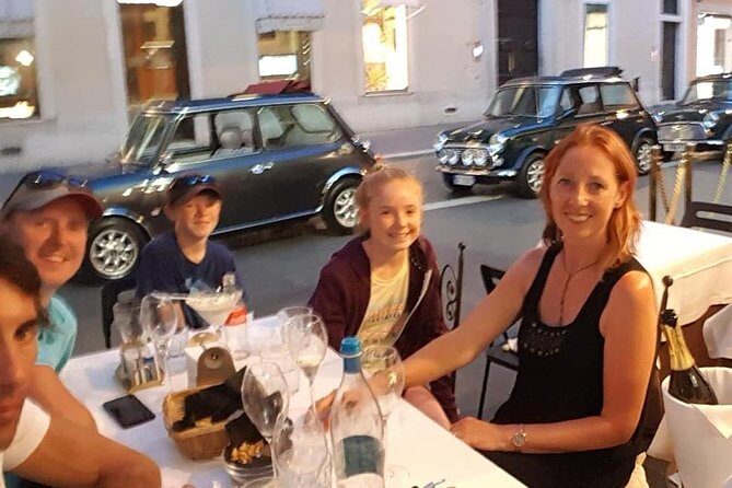 Rome Aperitifs Tour in Mini Cooper Classic , Ancient Highlights - Piazza Navona, Trevi Fountain, and Castel Sant’Angelo in quick bites