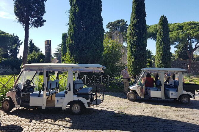Rome: Appian Way & Catacombs Golf Cart Tour - Shared|Small groups - Catacombs on the agenda: St. Callixtus or St. Sebastiano