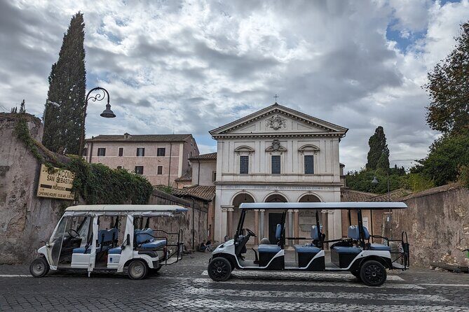 Rome: Appian Way & Catacombs Golf Cart Tour - Shared|Small groups - Cecilia Metella’s area and the hill view over the Appian landscape