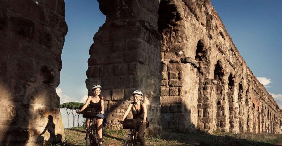 Rome: Appian Way, Catacombs & Roman Aqueducts Top EBike Tour - Aurelian Walls and the Appian Way: Rolling Over 2,300 Years