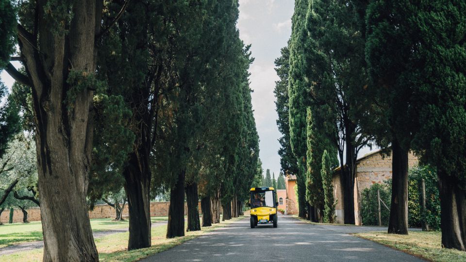 Rome: Appian Way Golf Cart Tour with Roman Catacombs Entry - Aurelian Walls and Pyramid of Cestius: closing the Roman loop