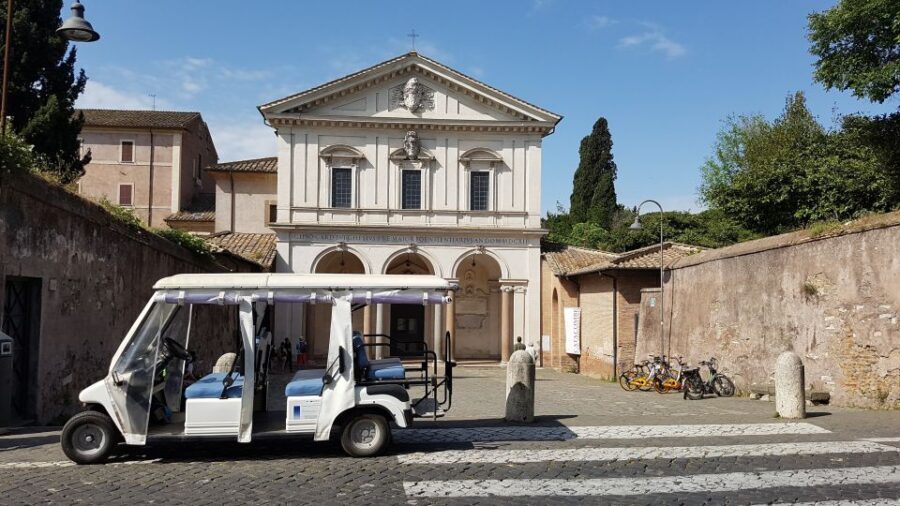 Rome: Appian Way Private Tour by Golf Cart -Official Partner - San Sebastiano Fuori le Mura: A Pass-By That Sets the Religious Mood