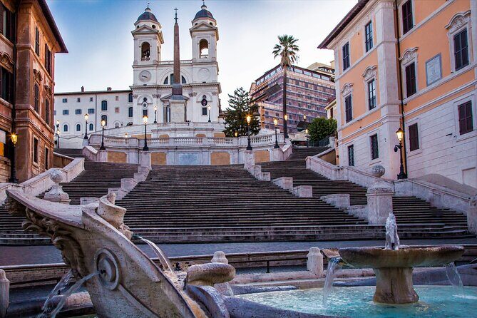 Rome at Night - Illuminating the Eternal City - Spanish Steps at Night: Piazza di Spagna and the English Quarter