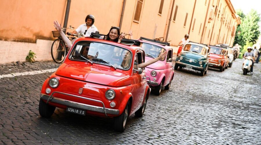 Rome: Aventine Hill Tour in Vintage Fiat 500 Convoy - From Aventine Hill to the Garden of Lovers: A Quieter Side of Rome