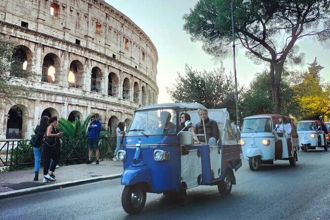 Rome by Ape Calessino Auto Rickshaw - Vittoriano, Imperial Forum, and the Colosseum without entry-ticket stress
