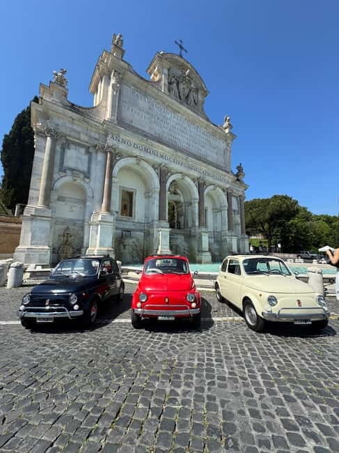 Rome by Fiat 500: Guided Sightseeing Tour by VintageFiat 500 - Circus Maximus and the Arc of Constantine en route to a viewpoint