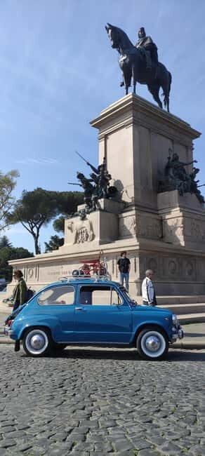 Rome by Fiat 500: Guided Sightseeing Tour by VintageFiat 500 - Piazza Navona as the finish: a classic Rome mood
