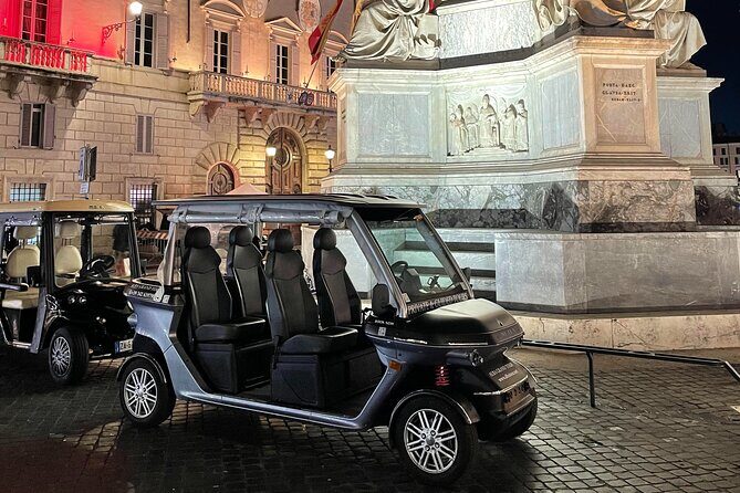 Rome by Night Private Golf Cart Tour - Pickup, Timing, and What to Expect on the Cart