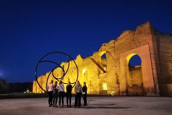 Rome by Night Vespa Tour - Stop 2: Terme di Caracalla and why the baths still impress