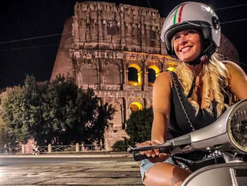 Rome by Night Vespa Tour With Driver/Private Guide - Setting Off: Hotel Pickup, Safety Briefing, and Riding Pillion