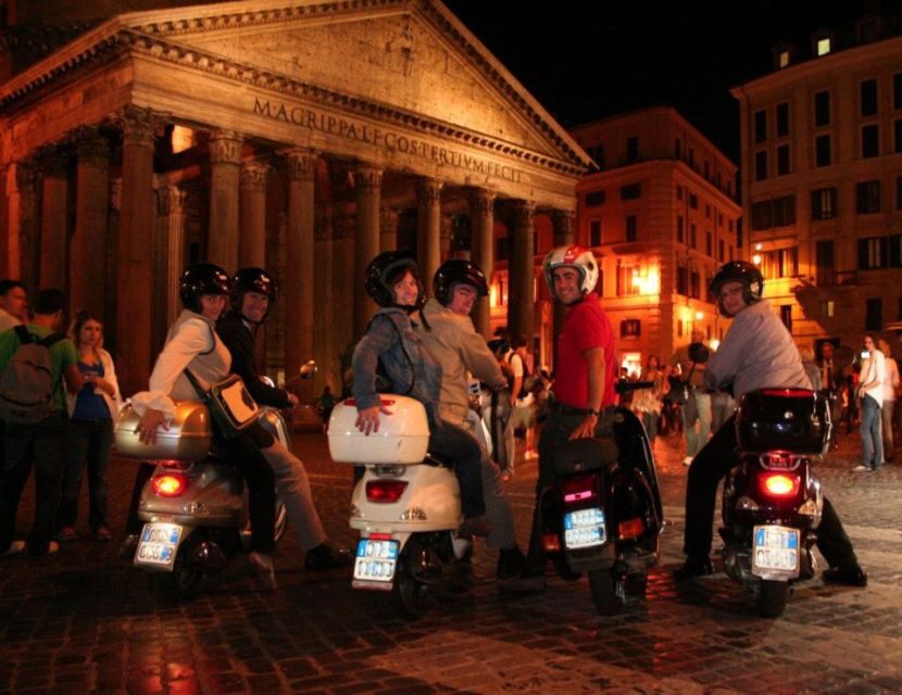 Rome by Night Vespa Tour With Driver/Private Guide - Imperial Fora Views and the Colosseum Photo Stop That Actually Feels Different