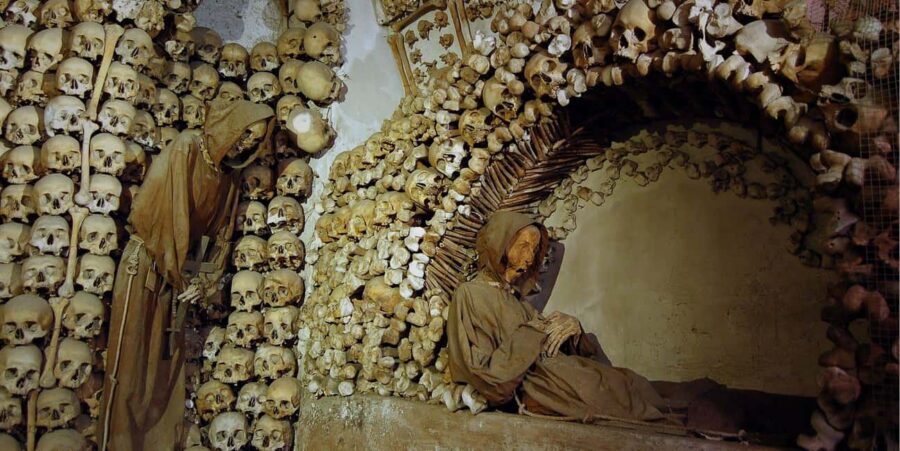 Rome: Capuchin Crypt experience with Panoramic transfer - Vestments, everyday objects, and the Saint Francis in meditation highlight