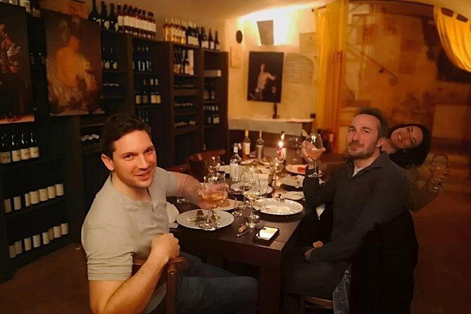 Rome: Caravaggio Experience with Light Lunch and Wine Tasting - Underground Roman baths: why this location matters