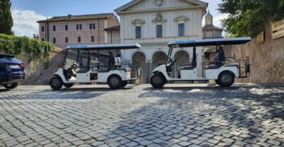 Rome: Catacombs and Appian Way Golf Cart Small-Group Tour - Colosseum to Baths of Caracalla: Big Roman Names, Calm Pace