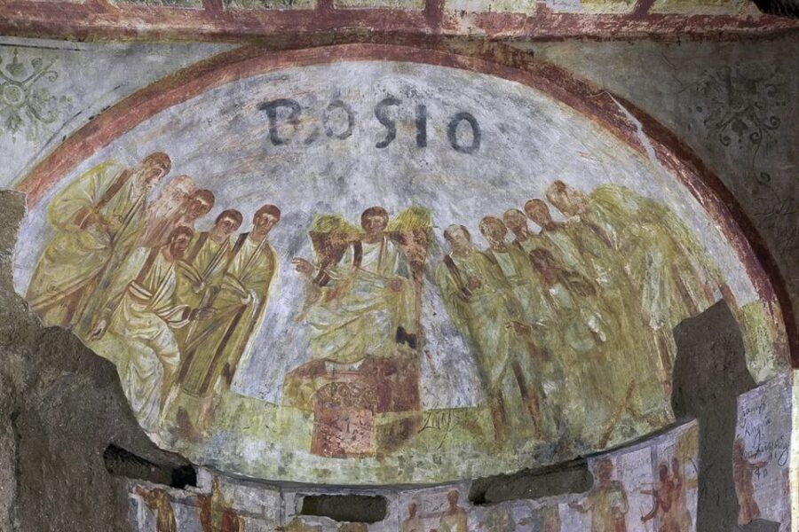 Rome: Catacombs of Domitilla Entry Ticket & Guided Tour - Frescoes With Two Sets of Symbols: What You’ll See on the Walls