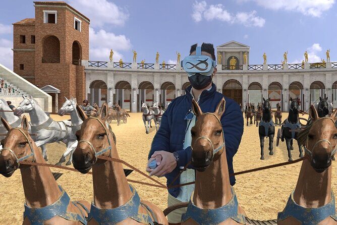 Rome: Circus Maximus Virtual Reality Game near the Colosseum - The Chariot Race Inside the Stadium-Scale Reconstruction
