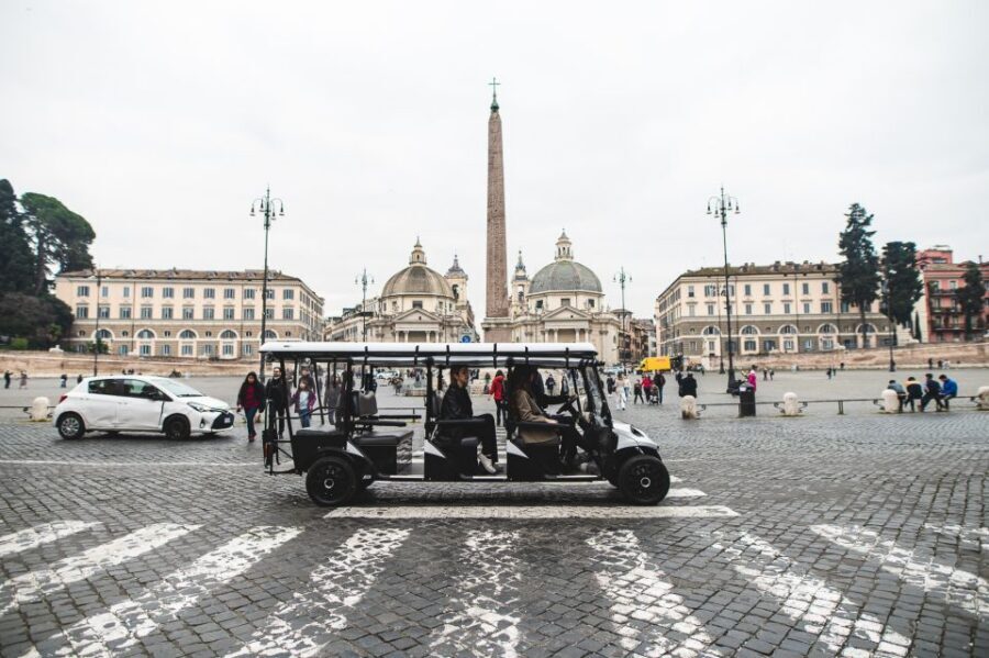 Rome: City Highlights Guided Tour by Golf Cart - Piazza del Colosseo: the view that makes the Colosseum feel close