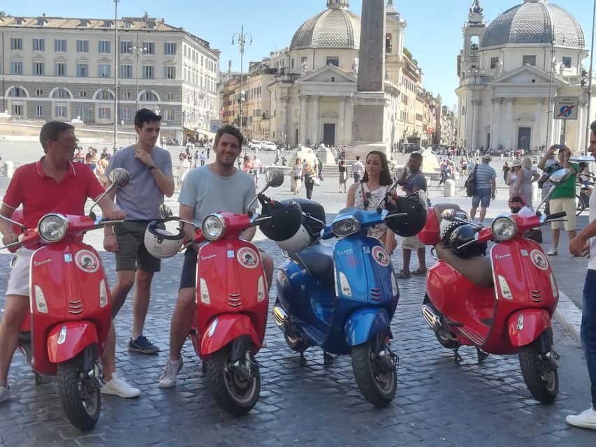 Rome: City Highlights Vespa Tour with Driver - Piazzas, basilicas, and fountains from the backseat