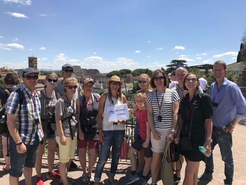 Rome: Colosseum and Roman Forum Small Group Tour in German - Walking The Roman Forum: Romulus, Temples, Courts, and Julius Caesar