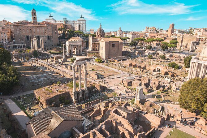 Rome: Colosseum, Palatine Hill & Roman Forum Small Group Tour - Stop 2: Palatine Hill views from 40 meters up