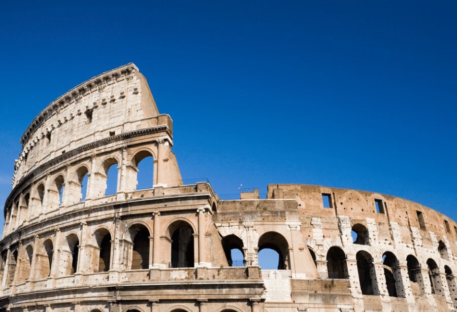 Rome: Colosseum, Roman Forum, & Palatine Hill + Audioguide - Entering the Colosseum’s first two levels on a fixed time