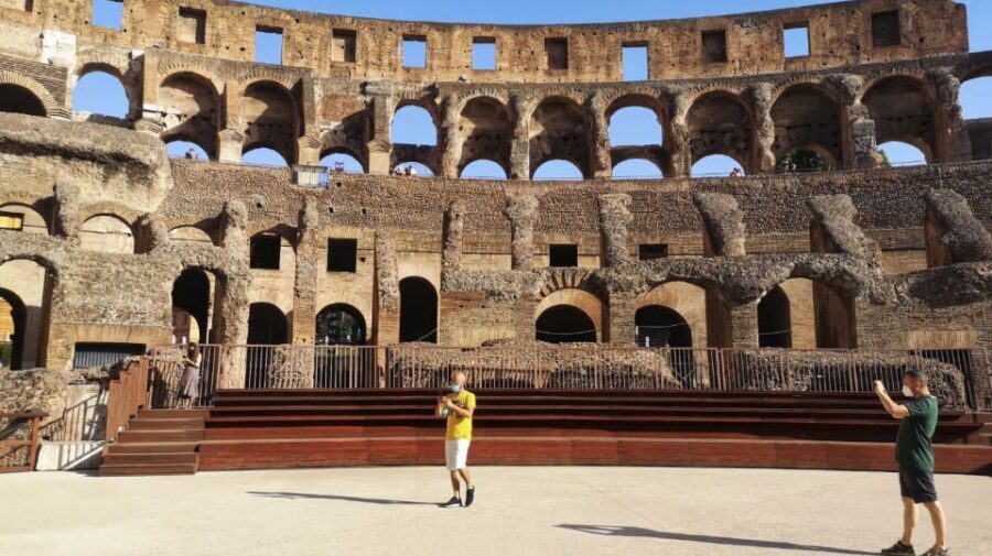 Rome: Colosseum with Arena Floor, Forum & Palatine Hill Tour - Colosseum arena floor: standing where the games played out