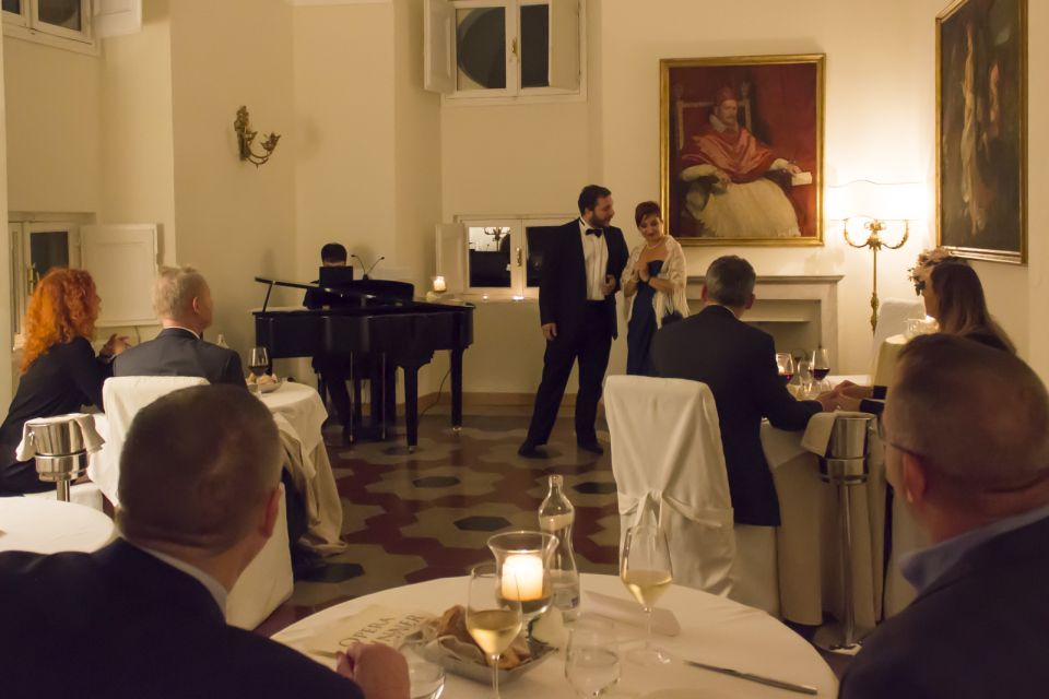 Rome: Dinner and Opera Performance at Palazzo Pamphili - Terrazza Borromini and the Innocenzo X Hall: where the magic happens