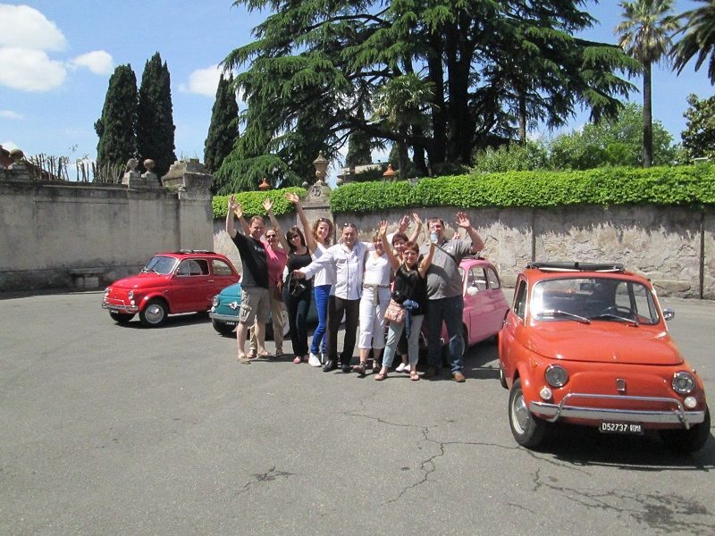 Rome Driving Tour By Vintage Fiat 500 - Chasing the Lungotevere and crossing into Trastevere