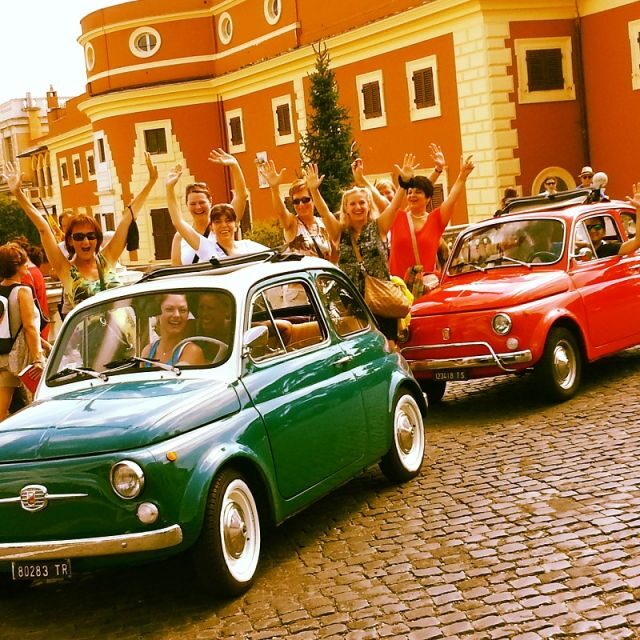 Rome Driving Tour By Vintage Fiat 500 - Driving rules, safety, and what manual driving feels like in Rome