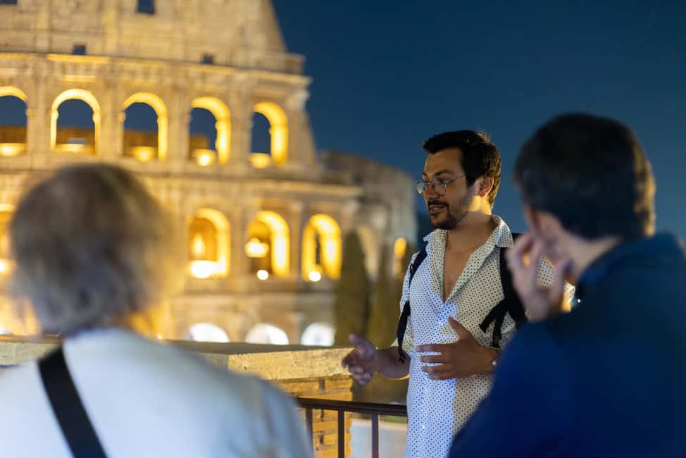Rome: E-Bike Night Tour with Food and Wine Tasting - Food and wine: the tasting break that keeps the tour human