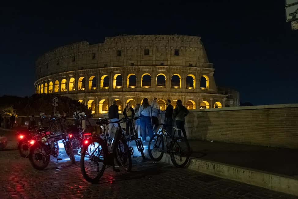 Rome: E-Bike Night Tour with Food and Wine Tasting - The route, stop by stop: how each part earns its place