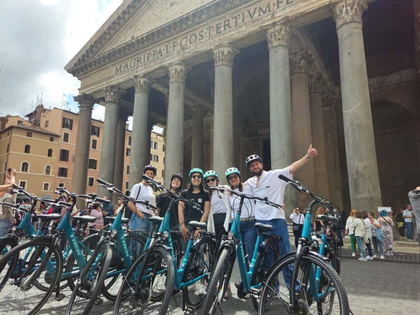Rome E-Bike Tour with a local! (and a traditional snack) - Practicalities: group size, fitness level, and who it suits best