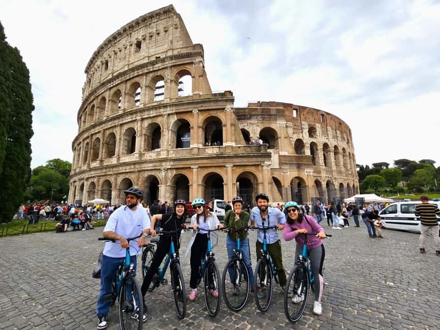 Rome E-Bike Tour with a local! (and a traditional snack) - Trek electric bikes, helmets, and a route built for real streets