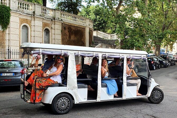 Rome Evening Golf Cart Tour w/ Pizza & Gelato Dinner Max 6 People - Key highlights
