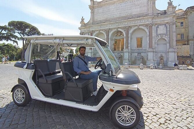 Rome: Explore Rome on a Private Golf Cart Tour – Highlights&Views - Janiculum views: Il Fontanone passing + Terrazza del Gianicolo photos