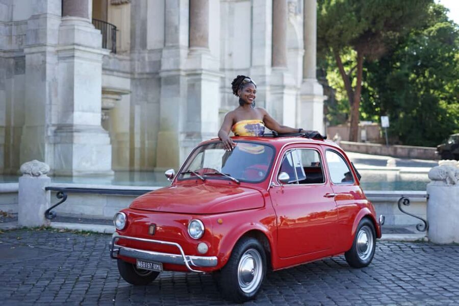 Rome: Fiat 500 Experience with Gelato and Photos - Colosseum Photo Stop: getting the landmark moment without the long wandering