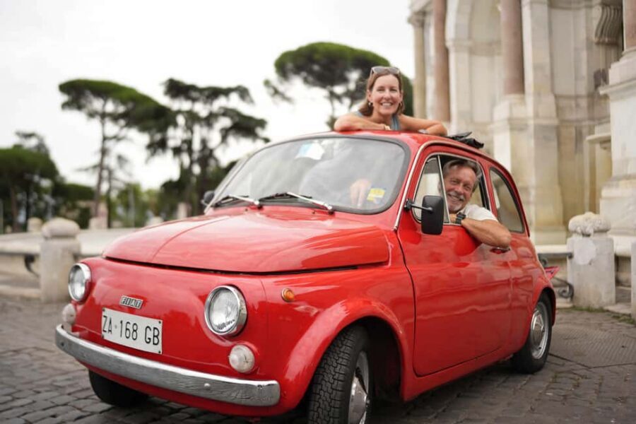 Rome: Fiat 500 Experience with Gelato and Photos - Fontana dell’Acqua Paola photo stop: a less-expected landmark moment