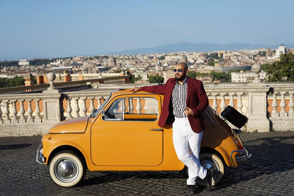 Rome Fiat 500 Tour with Professional Photoshoot - The Route Logic: Colosseum, Pass-Bys, Then Viewpoints