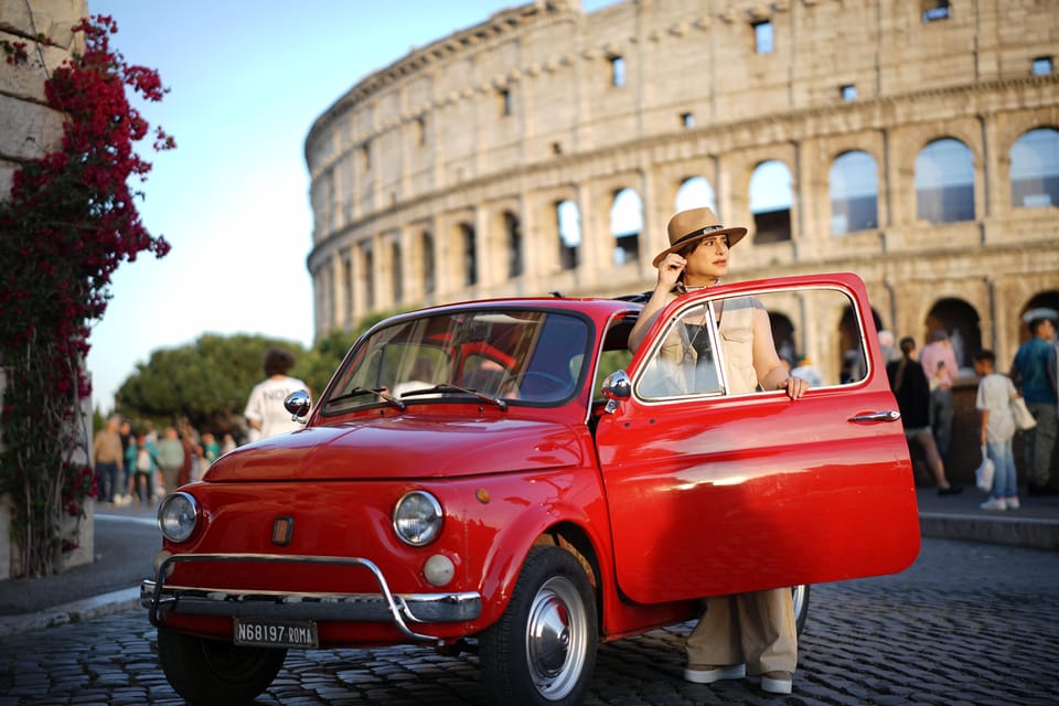 Rome Fiat 500 Tour with Professional Photoshoot - Orange Garden: A View Stop That Helps You Breathe