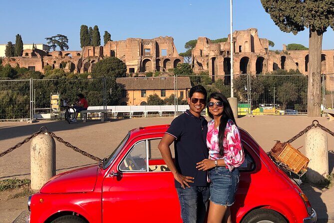 Rome Fiat 500 Vintage tour - Stop 4: Terrazza del Gianicolo for View Time (The Photo Payoff)