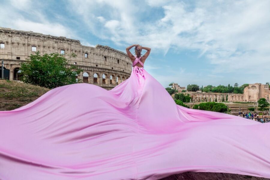 Rome: Flying Dress Professional Photoshoot - Price and value: is $351.18 per group up to 2 worth it?