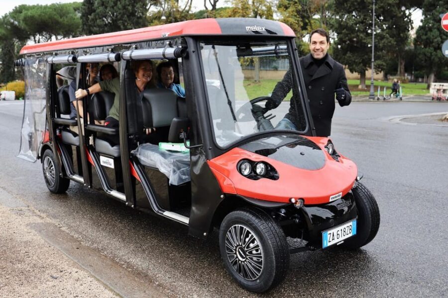 Rome Food & Wine Tour by Golf Cart: taste and explore - Meeting at Piazza S. Vincenzo Pallotti: Easy to Find, Easy to Miss if You Rush