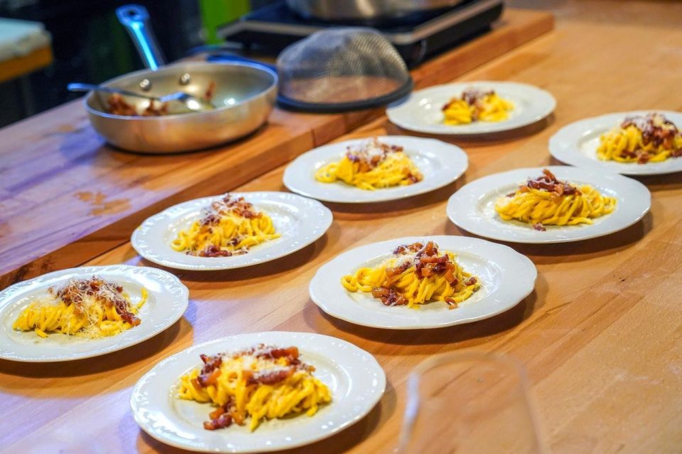 Rome: Fresh Pasta-Making Class with Italian Chef and Wine - Roman specialties: Carbonara and Cacio e Pepe, explained the right way