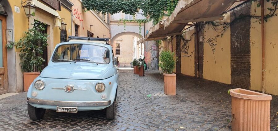 Rome: Full-Day Classic Fiat 500 Rental - Starting from Via di S. Calisto: how to find the right door