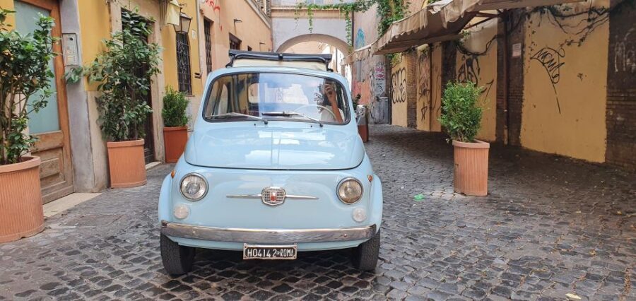 Rome: Full-Day Classic Fiat 500 Rental - The car itself: tiny, low, and charming (with real comfort limits)