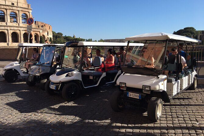 Rome Full Day Private Golf Cart Tour with Hotel Pickup 6 hours - Hotel pickup and the do-not-waste-time advantage