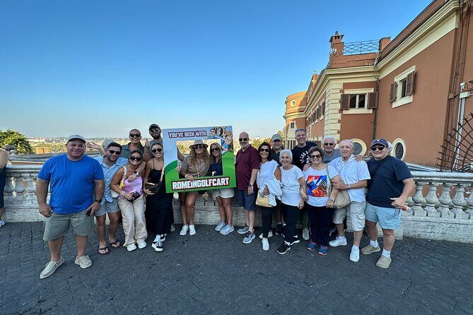 Rome Full Day Private Golf Cart Tour with Hotel Pickup 6 hours - Villa Borghese, then a maze of Roman streets