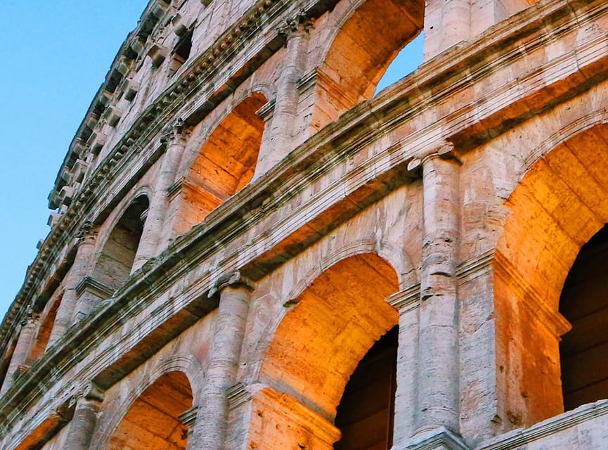 Rome: Golden Hour Expereince at the Colosseum with a Guide - Second level access: the aristocratic view with Ionic columns
